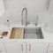 Elkay Crosstown 16 Gauge Workstation SS, 31-1/2" x 18-1/2" x 9" Single Bowl Undermount Sink Kit with Filtered Beverage Faucet EFRU30169RTFGW - alternate 1